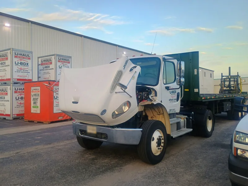 U-Haul flatbed serviced on site